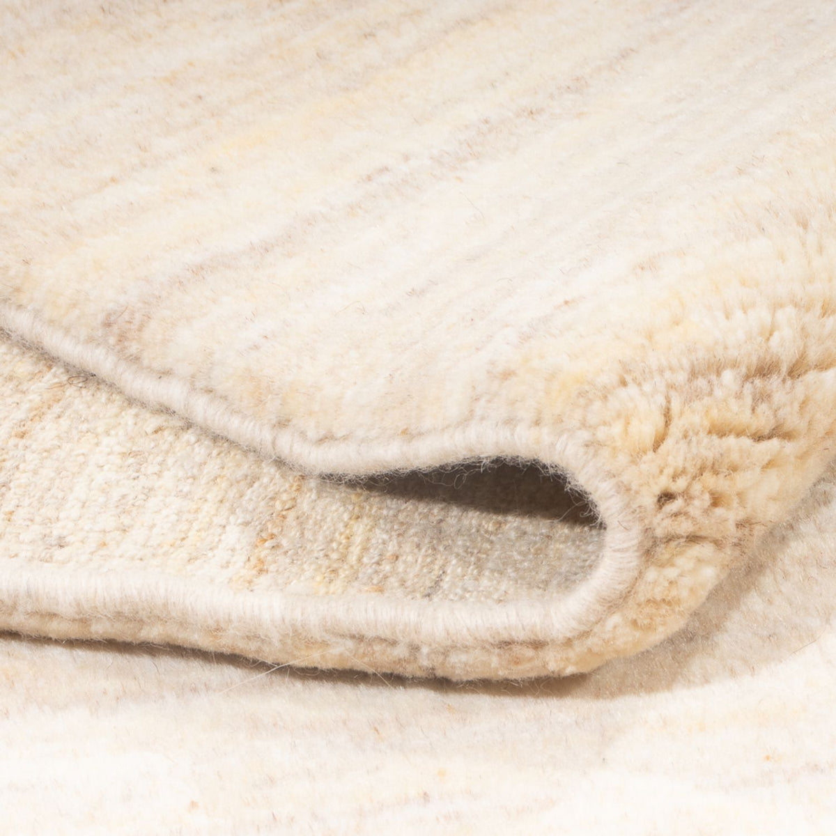 Gabbeh Teppich - Perser - 190 x 154 cm - hellbeige