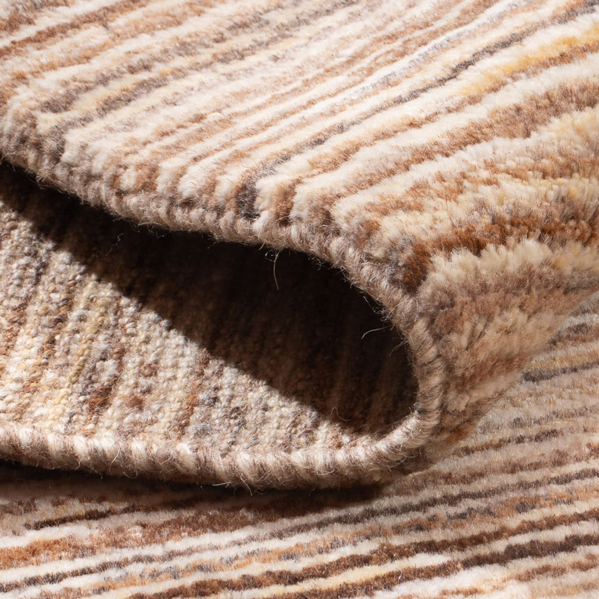 Gabbeh Teppich - Perser - 94 x 60 cm - dunkelbeige