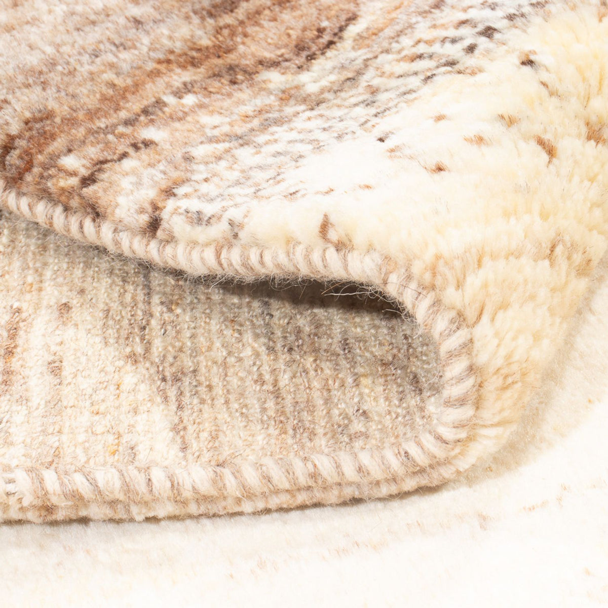 Gabbeh Teppich - Perser quadratisch  - 120 x 108 cm - mehrfarbig