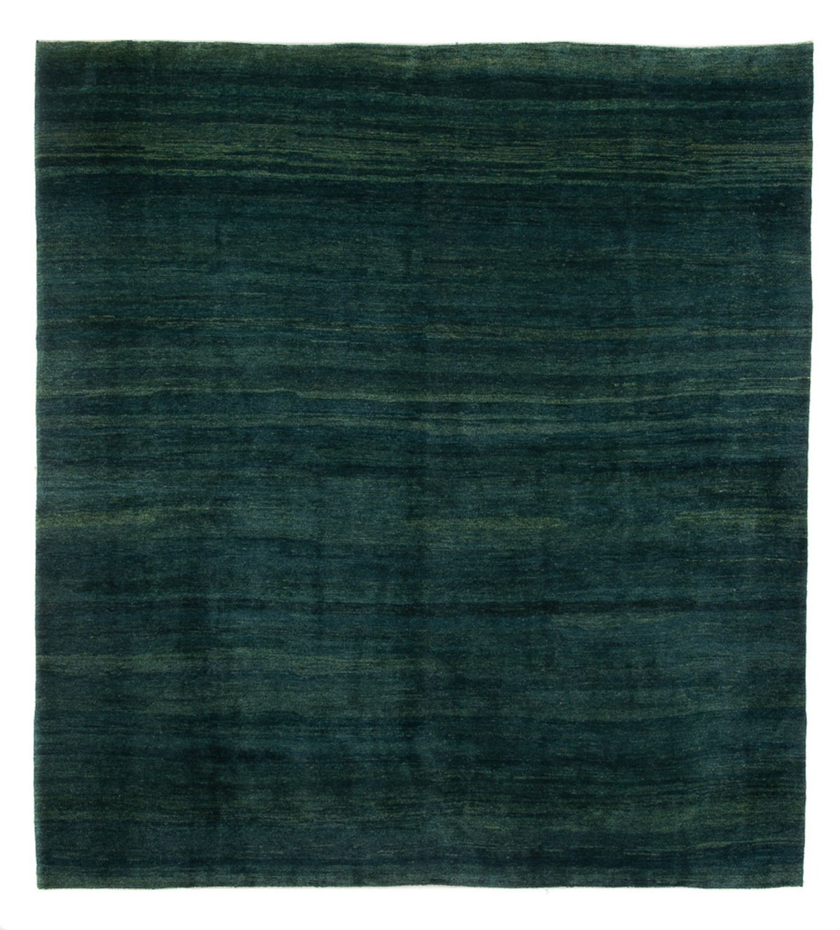 Gabbeh Teppich - Perser - 380 x 335 cm - dunkelgrün