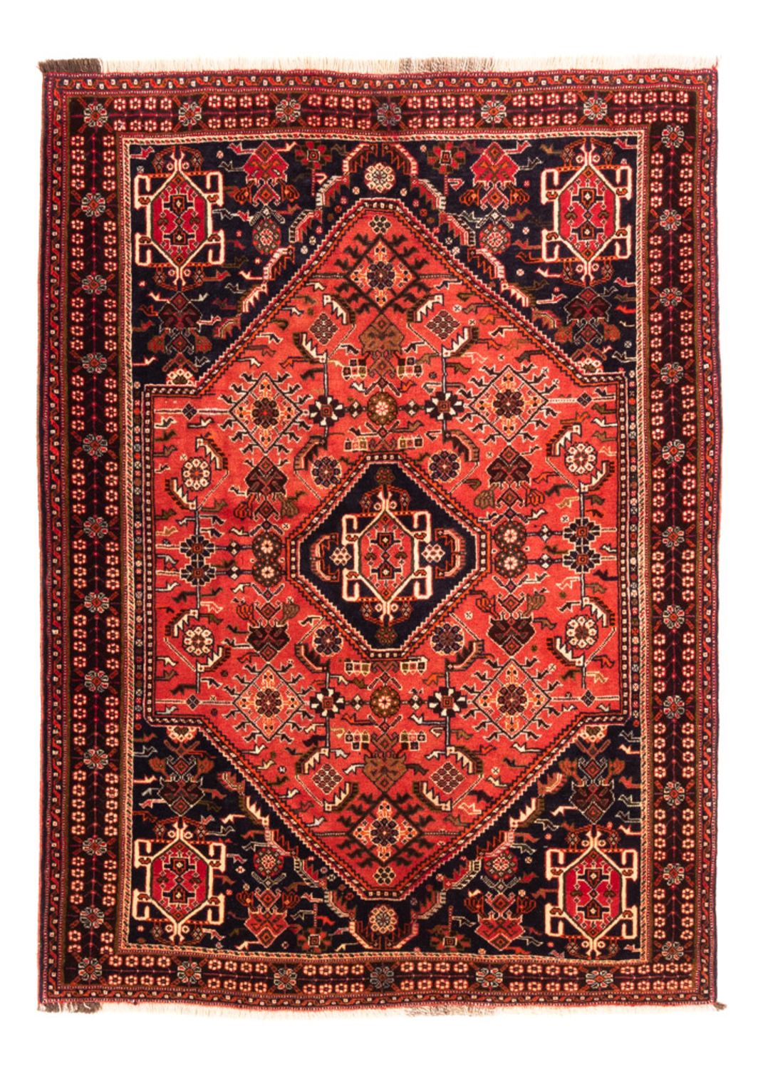 Perserteppich - Nomadic - 150 x 115 cm - rot