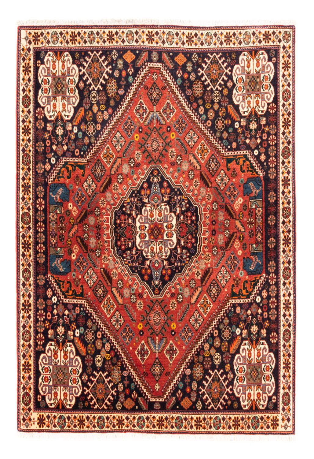 Perserteppich - Nomadic - 154 x 112 cm - rot