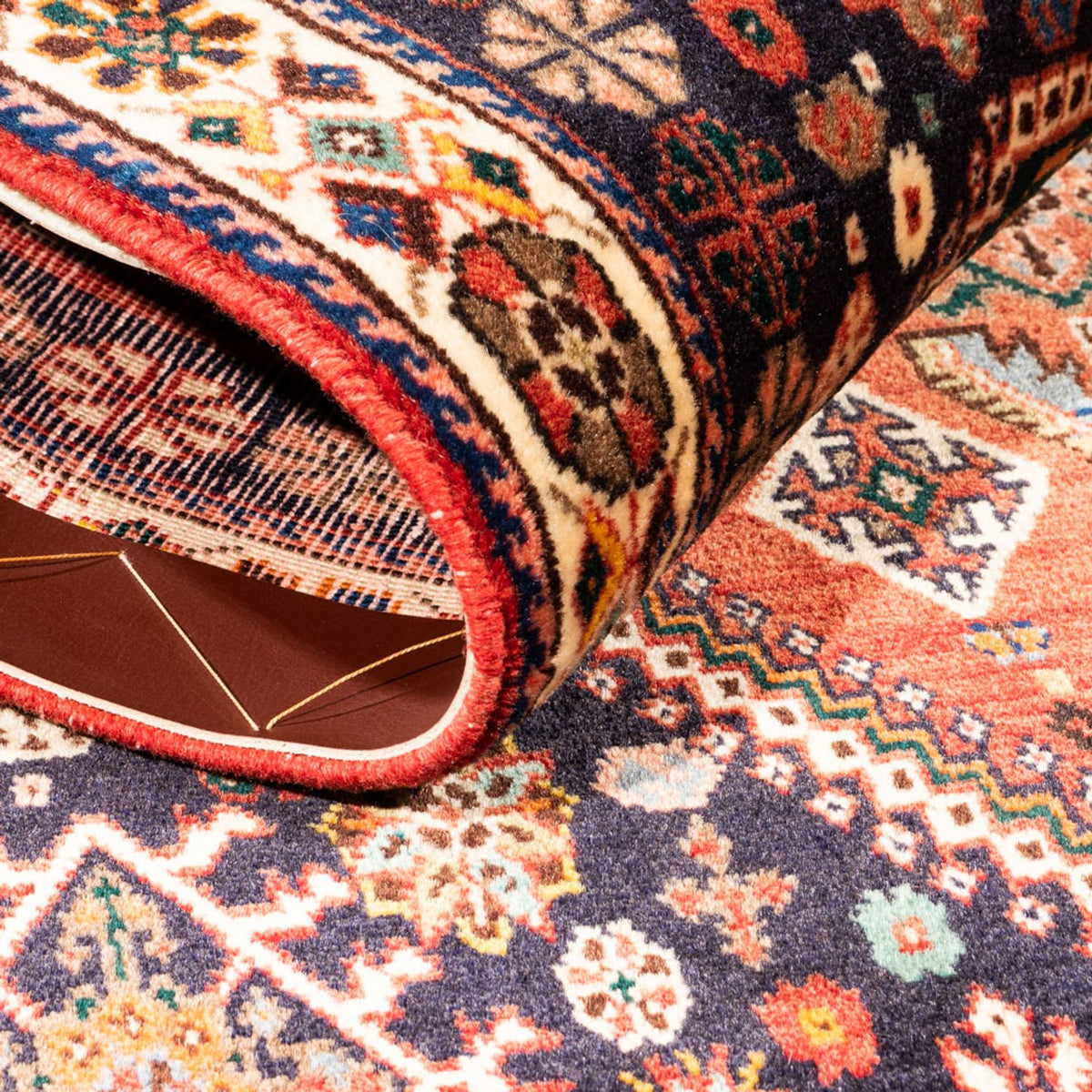 Perserteppich - Nomadic - 154 x 112 cm - rot