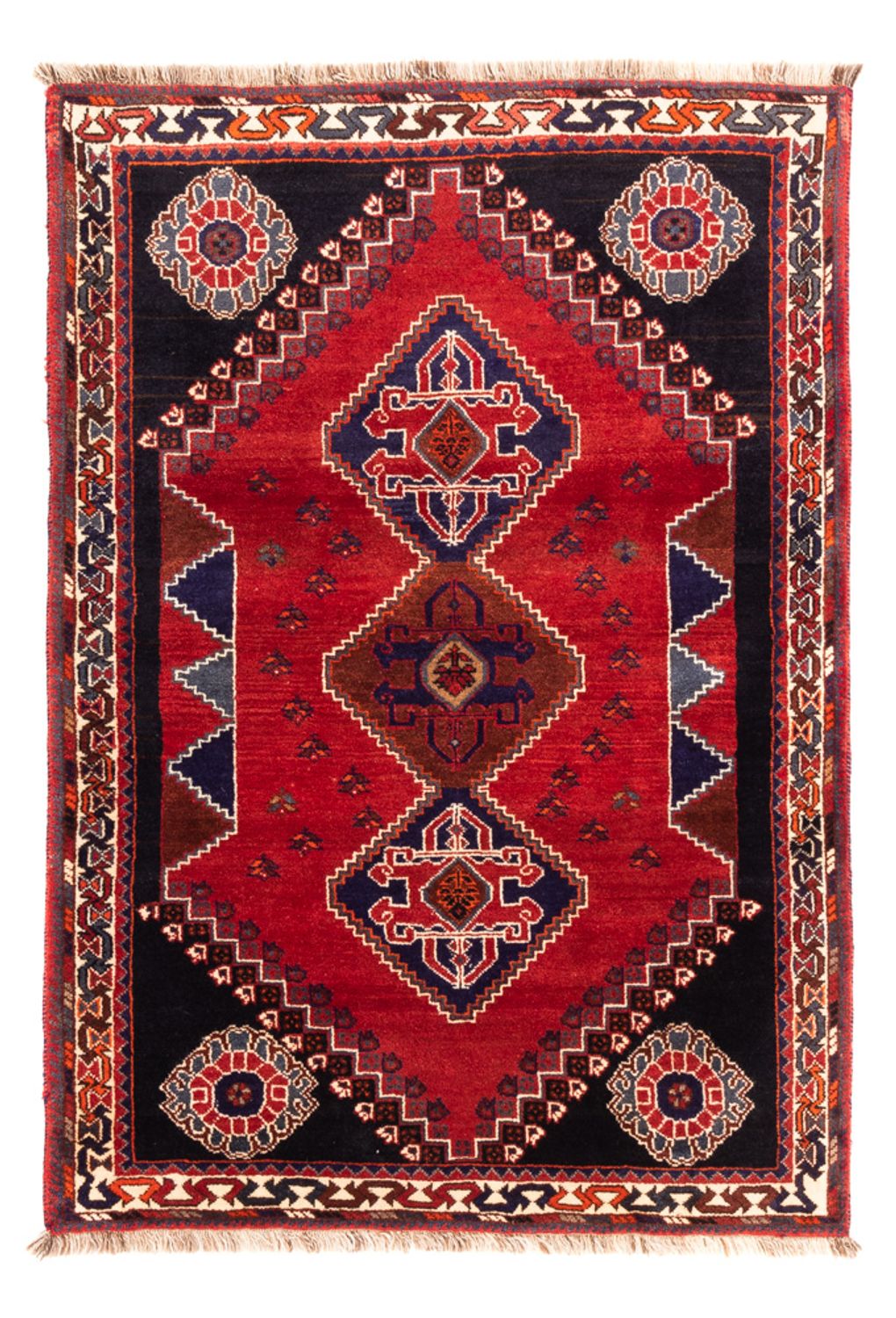 Gabbeh Teppich - Kaschkuli Perser - 158 x 112 cm - rot