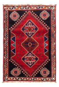 Tapis Gabbeh - Persan Kashkuli - 158 x 112 cm - rouge