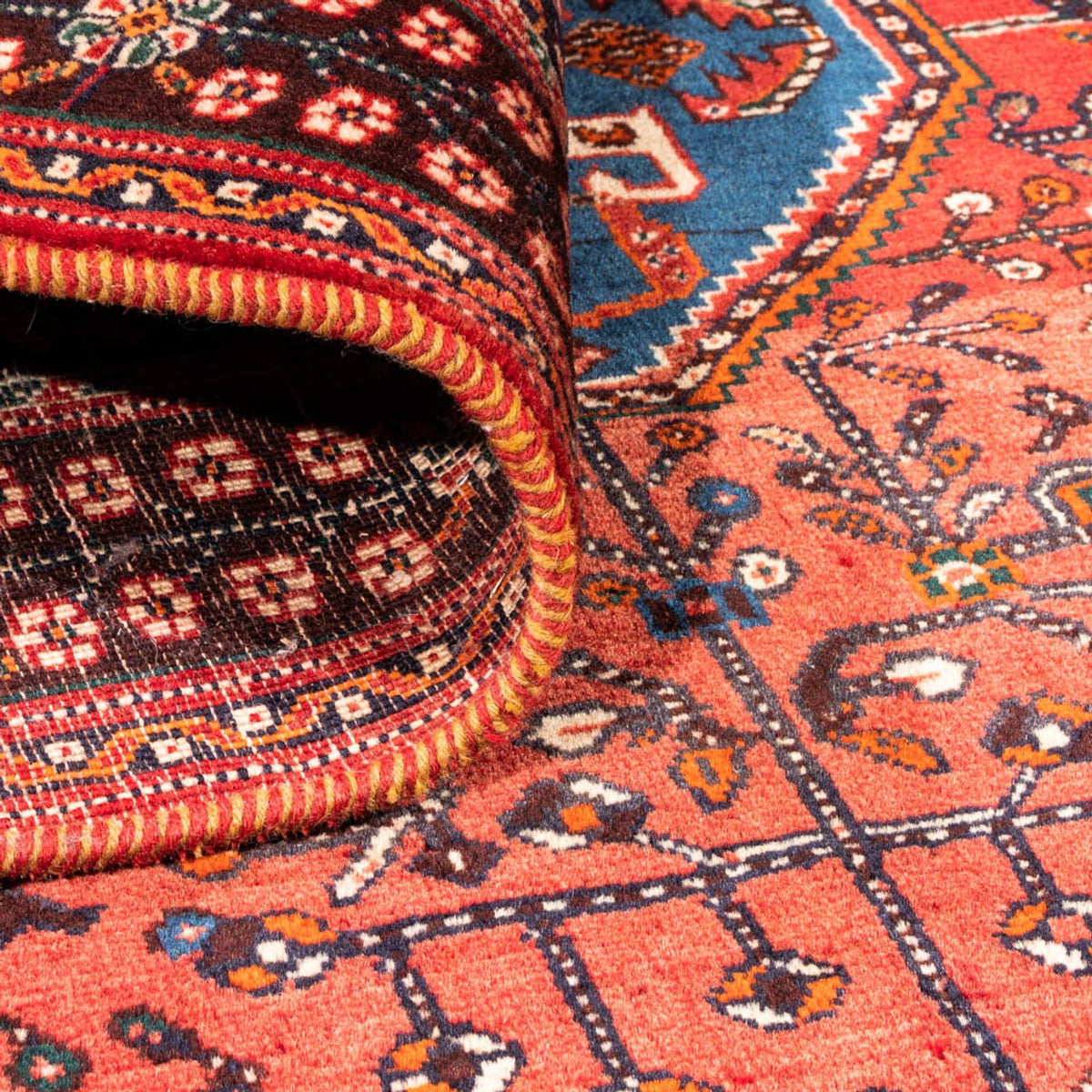 Perserteppich - Nomadic - 157 x 117 cm - rot