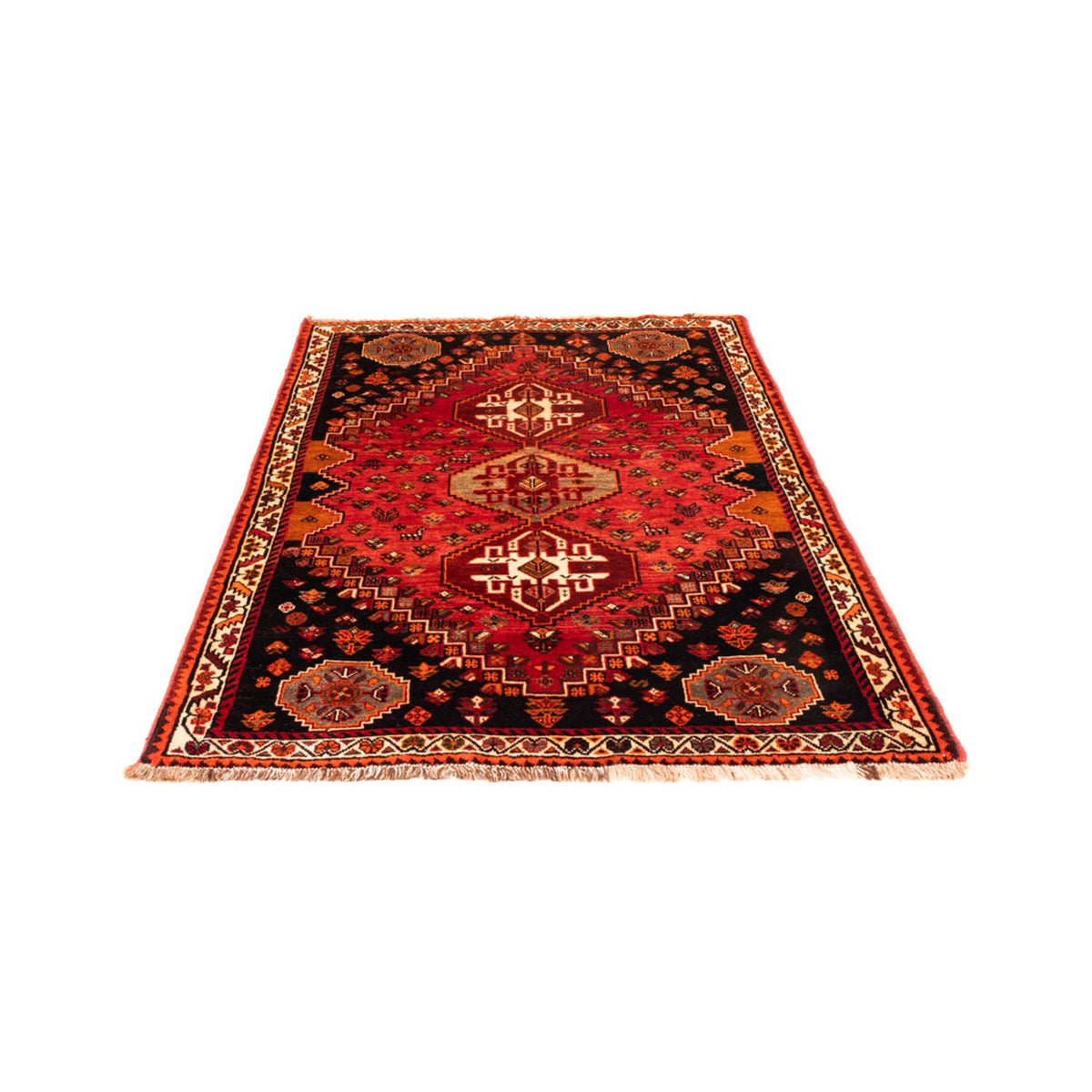 Perserteppich - Nomadic - 166 x 111 cm - rot