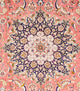 Seidenteppich - Ghom Seide - Premium quadratisch  - 247 x 247 cm - hellrot