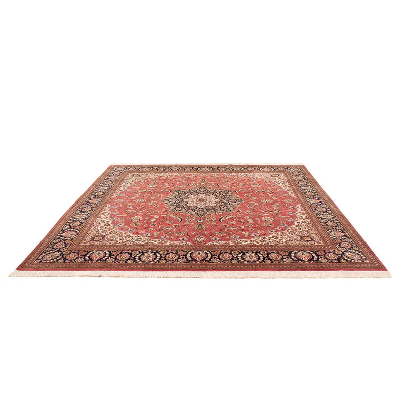 Seidenteppich - Ghom Seide - Premium quadratisch  - 247 x 247 cm - hellrot