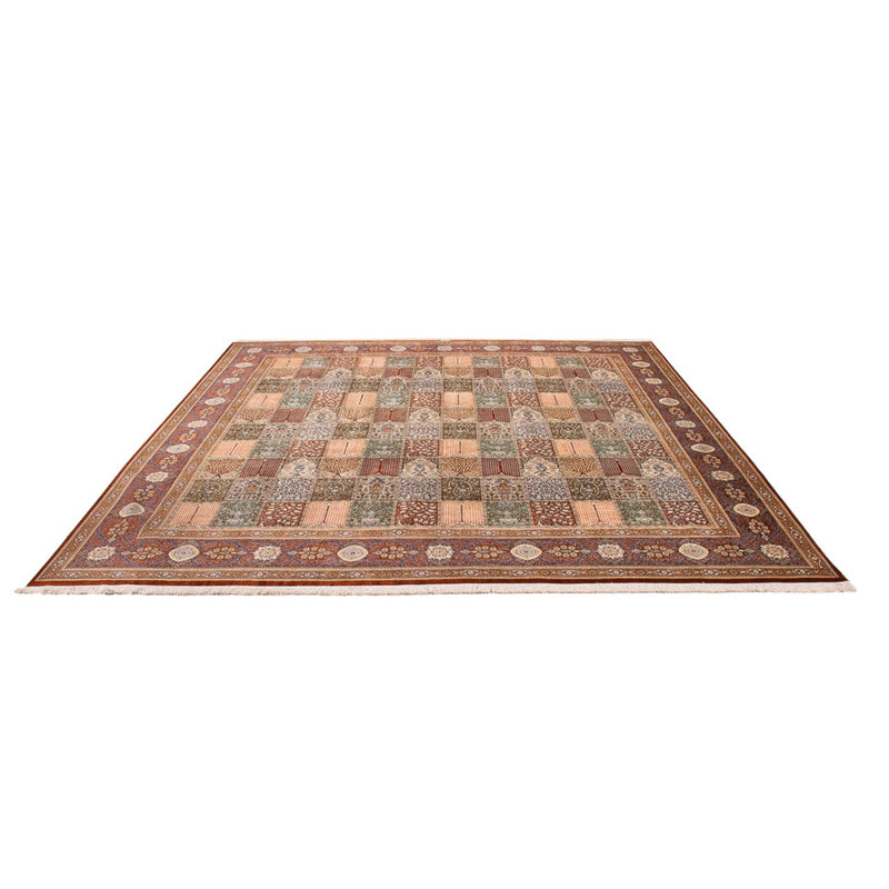 Seidenteppich - Ghom Seide - Premium quadratisch  - 302 x 297 cm - mehrfarbig