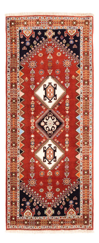 Tappeto corsia Tappeto Gabbeh - Kashkuli Persero - 213 x 85 cm - rosso