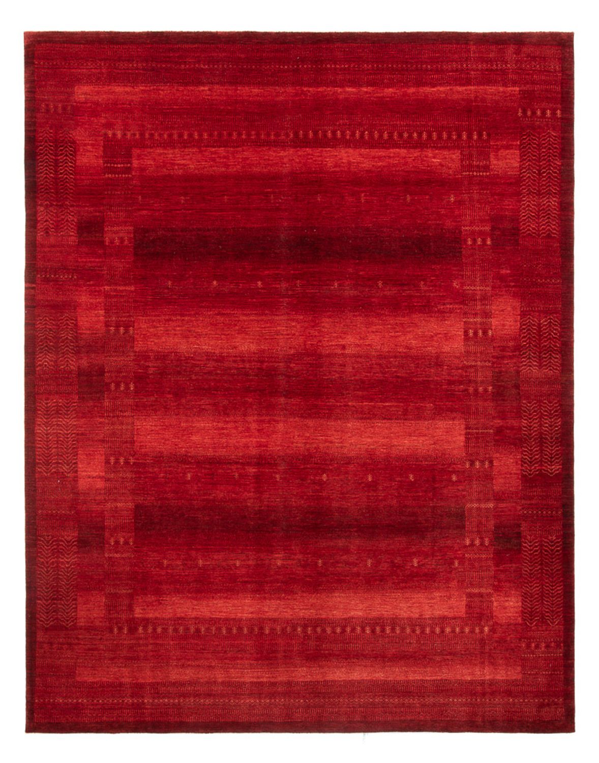 Gabbeh Teppich - Loribaft Perser - 384 x 284 cm - rot