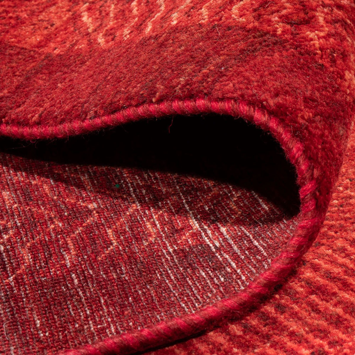 Gabbeh Teppich - Loribaft Perser - 384 x 284 cm - rot