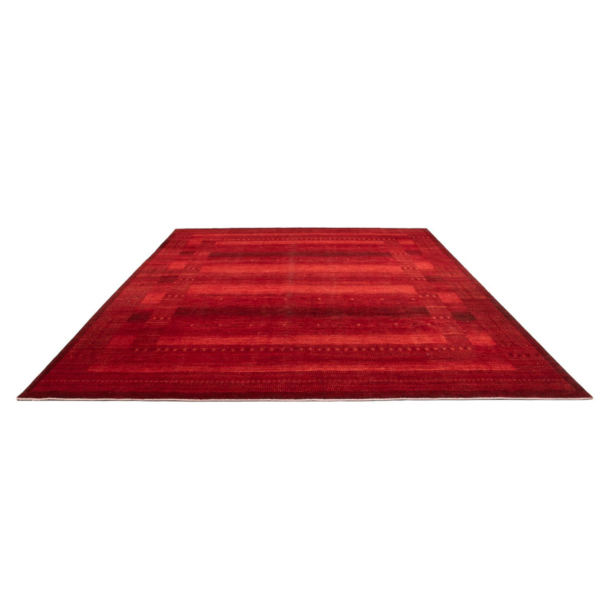 Gabbeh Teppich - Loribaft Perser - 384 x 284 cm - rot