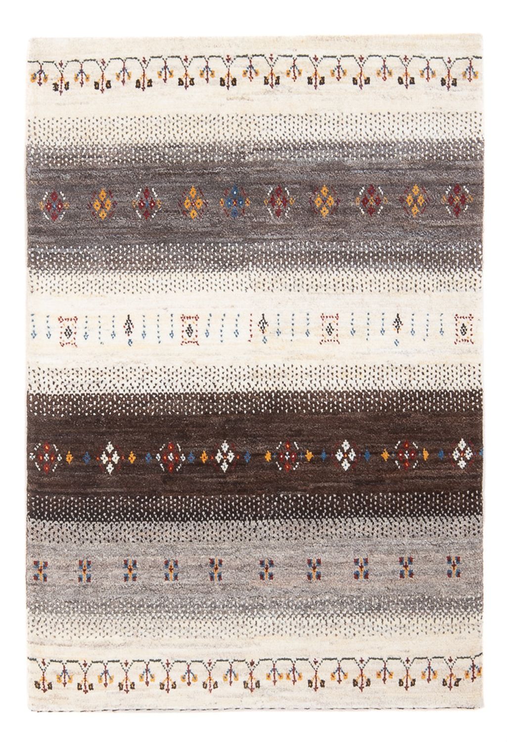 Gabbeh Teppich - Loribaft Perser - 124 x 82 cm - mehrfarbig