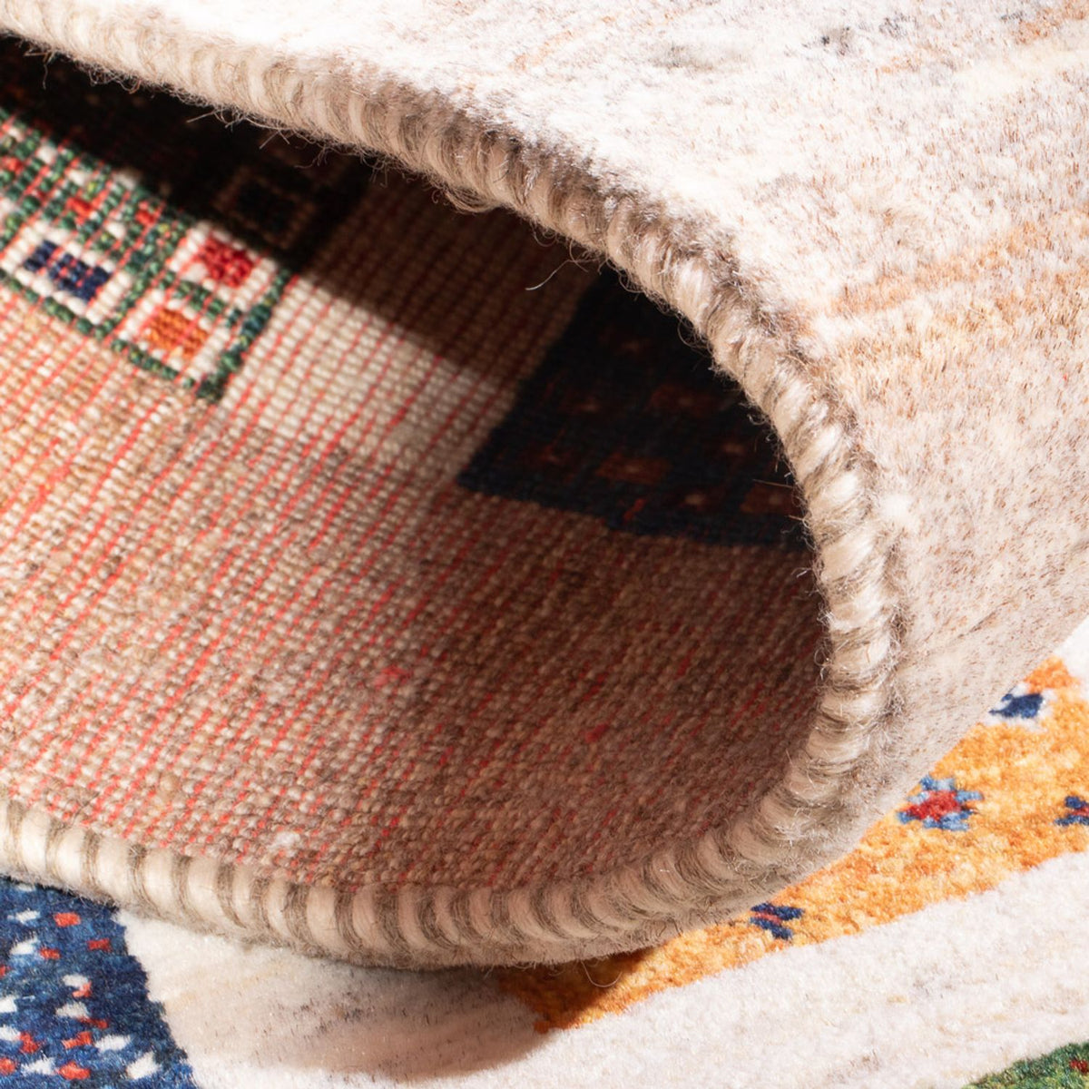 Gabbeh Teppich - Loribaft Perser - 130 x 84 cm - mehrfarbig