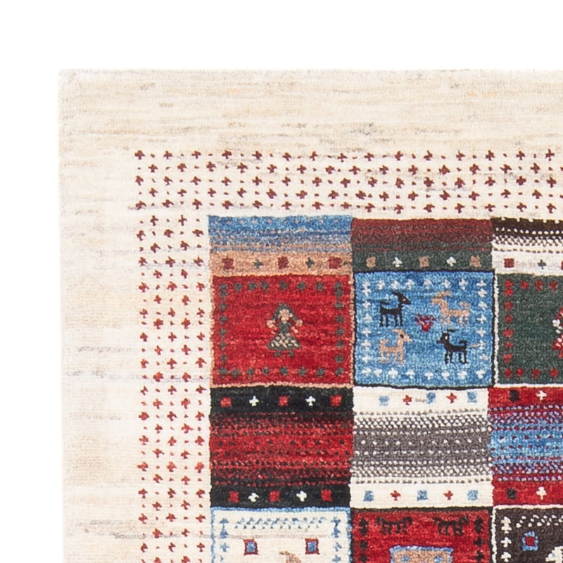Gabbeh Teppich - Loribaft Perser - 128 x 82 cm - mehrfarbig