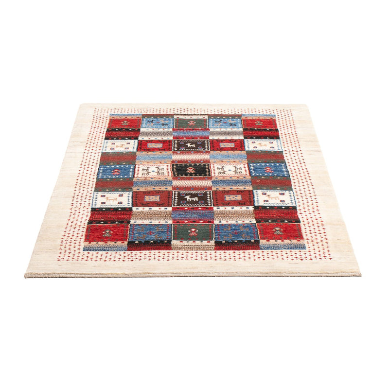 Gabbeh Teppich - Loribaft Perser - 128 x 82 cm - mehrfarbig