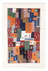 Loribaft Tappeto 83x126cm - Perserteppich Wollteppich - Rettangolo / Multicolore / 83 x 126 cm Rettangolo
