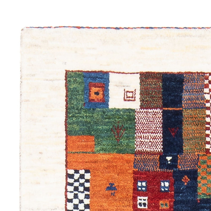 Gabbeh Teppich - Loribaft Perser - 126 x 83 cm - mehrfarbig