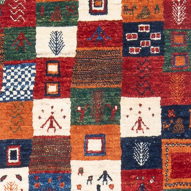 Gabbeh Teppich - Loribaft Perser - 130 x 84 cm - mehrfarbig