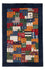 Gabbeh Teppich - Loribaft Perser - 129 x 83 cm - mehrfarbig