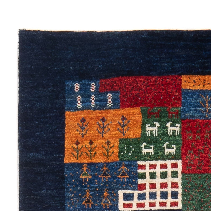 Gabbeh Teppich - Loribaft Perser - 129 x 83 cm - mehrfarbig