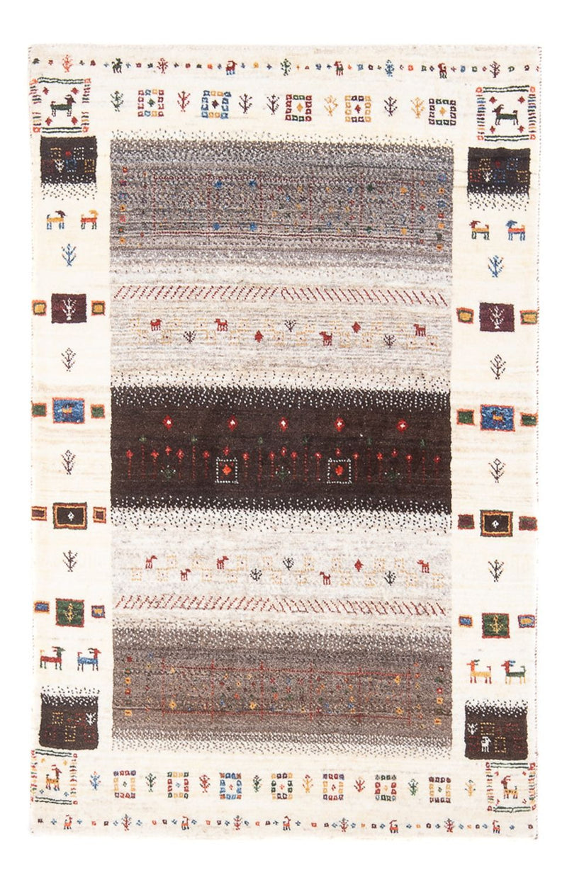 Gabbeh Teppich - Loribaft Perser - 126 x 84 cm - mehrfarbig