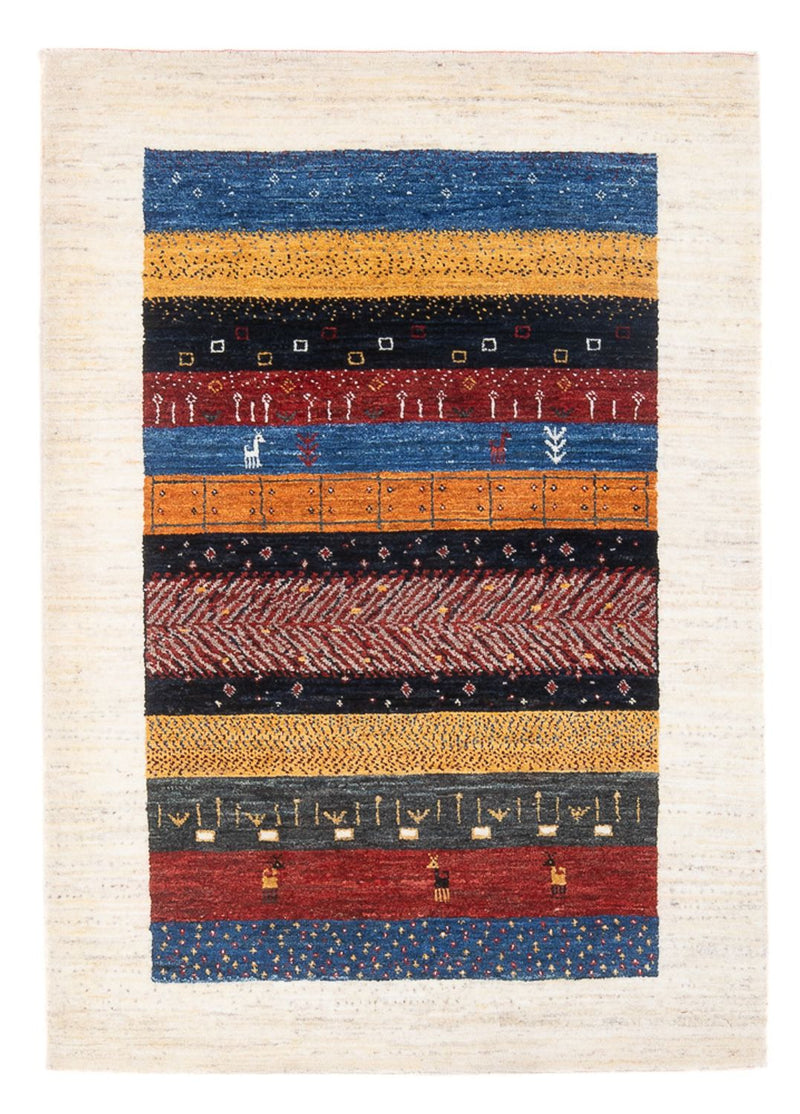 Gabbeh Teppich - Loribaft Perser - 135 x 87 cm - mehrfarbig
