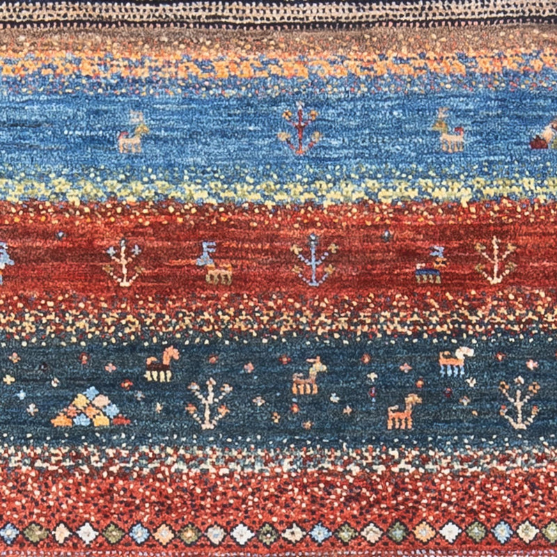 Gabbeh Teppich - Loribaft Perser - 130 x 80 cm - mehrfarbig