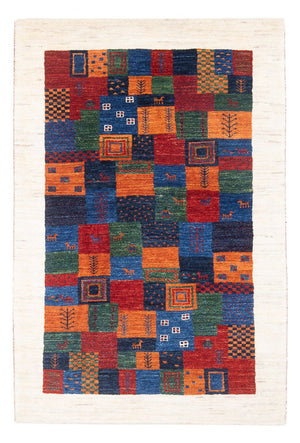 Gabbeh Teppich - Loribaft Perser - 132 x 86 cm - mehrfarbig