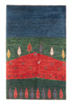 Gabbeh Teppich - Loribaft Perser - 131 x 81 cm - mehrfarbig