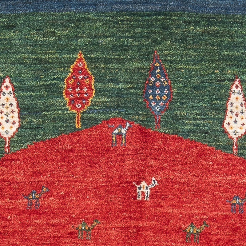 Gabbeh Teppich - Loribaft Perser - 131 x 81 cm - mehrfarbig