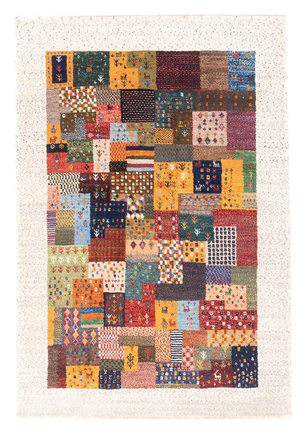 Gabbeh Teppich - Loribaft Perser - 134 x 82 cm - mehrfarbig