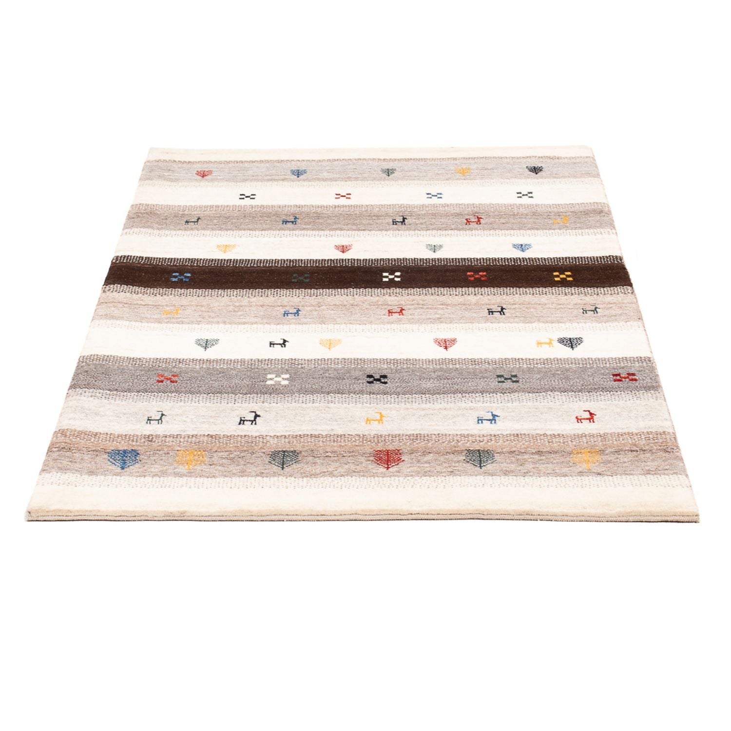 Gabbeh Teppich - Loribaft Perser - 130 x 85 cm - mehrfarbig