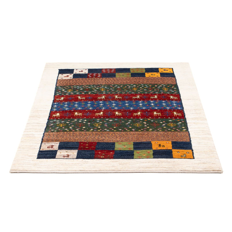 Gabbeh Teppich - Loribaft Perser - 131 x 86 cm - mehrfarbig