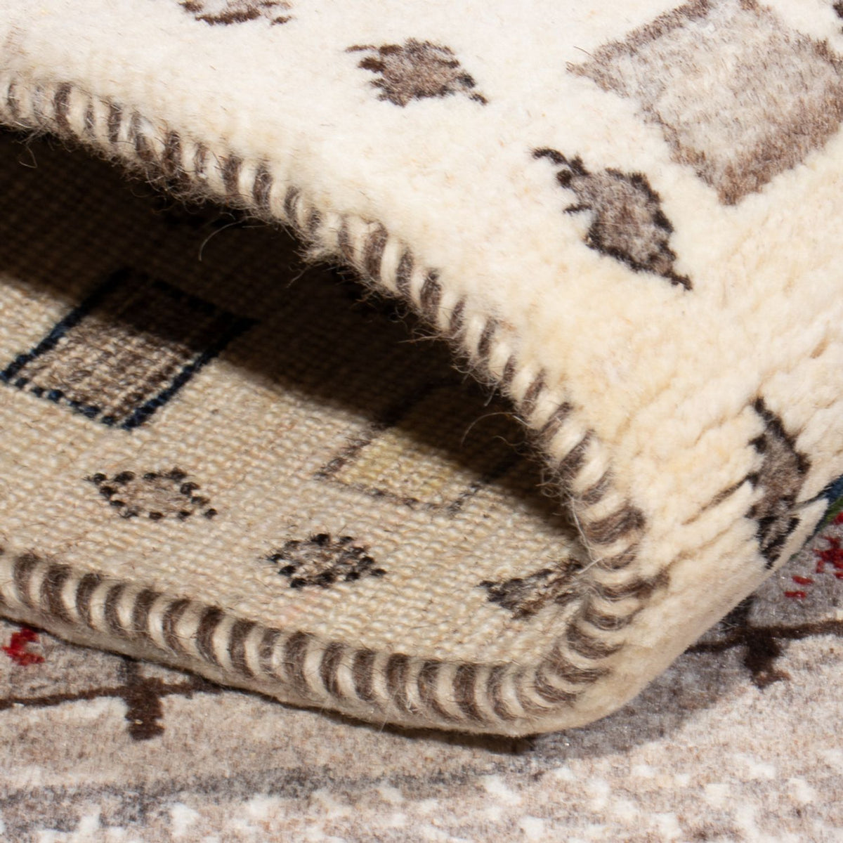 Gabbeh Teppich - Loribaft Perser - 134 x 86 cm - mehrfarbig