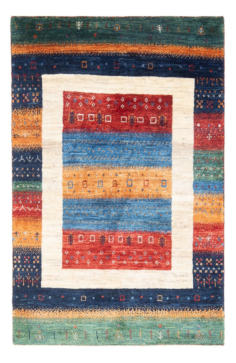 Gabbeh Teppich - Loribaft Perser - 138 x 83 cm - mehrfarbig
