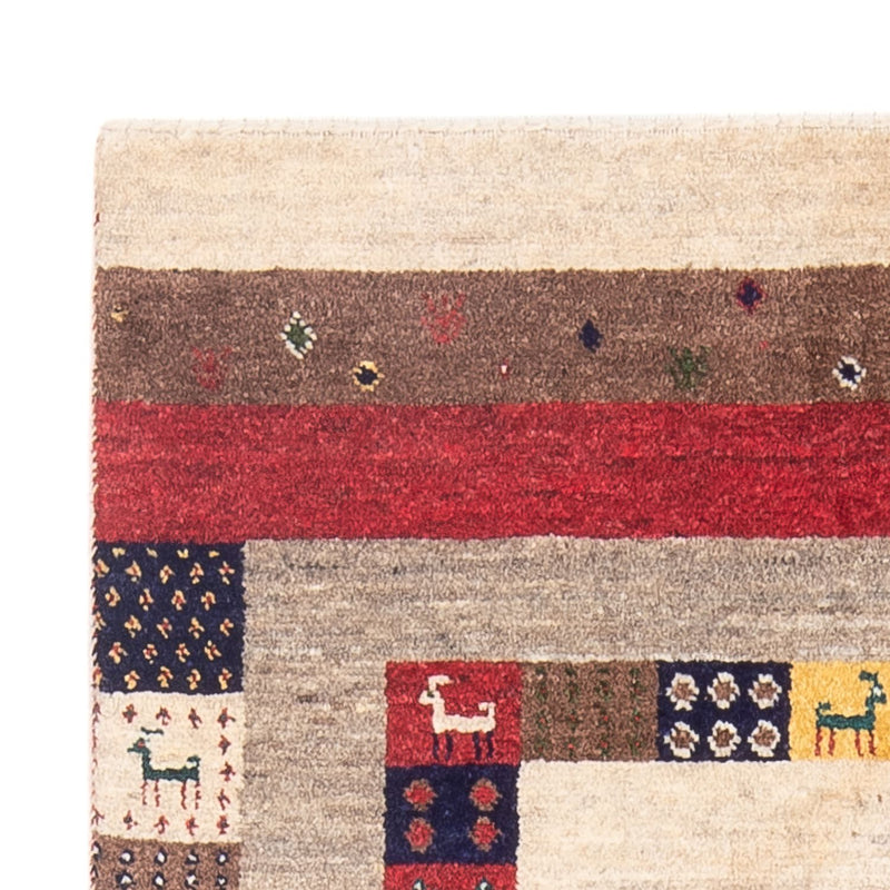 Gabbeh Teppich - Loribaft Perser - 122 x 83 cm - mehrfarbig