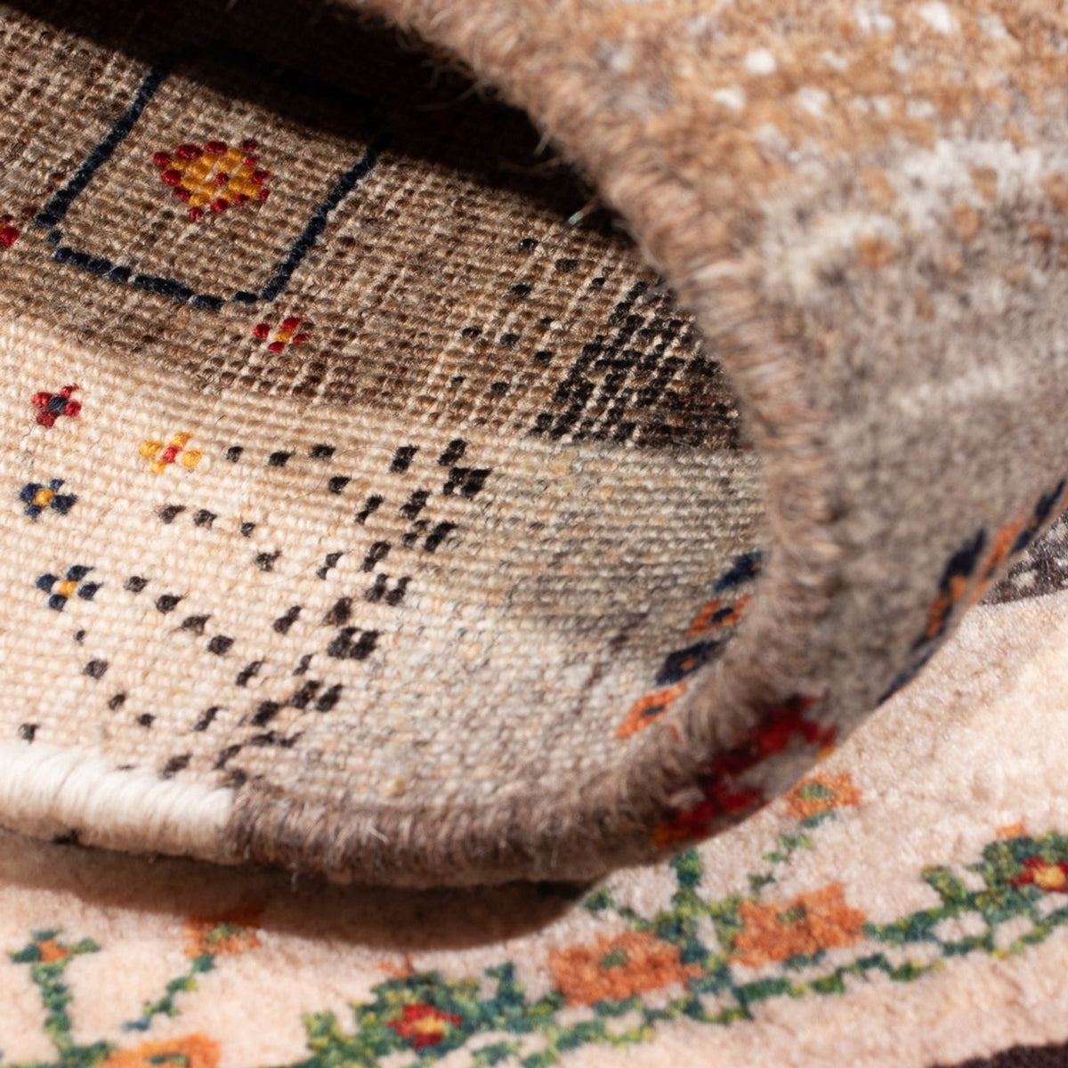 Gabbeh Teppich - Loribaft Perser - 121 x 80 cm - mehrfarbig