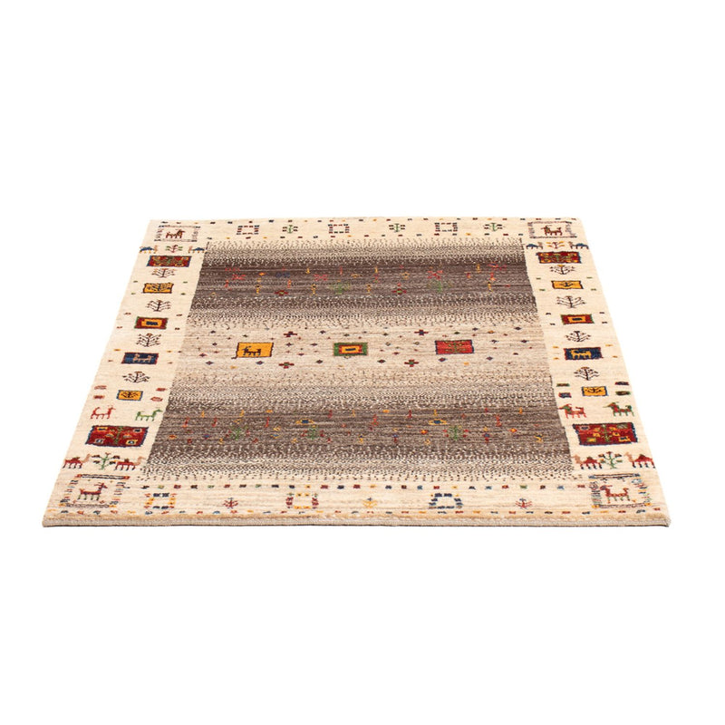 Gabbeh Teppich - Loribaft Perser - 123 x 86 cm - mehrfarbig
