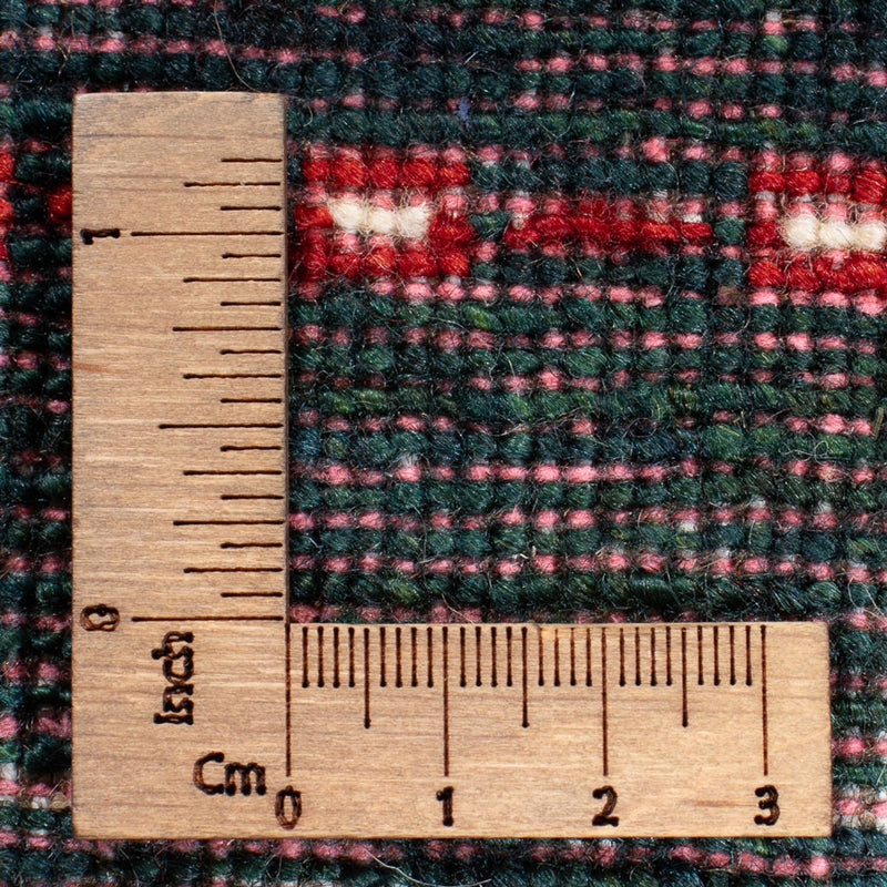 Gabbeh Teppich - Loribaft Perser - 135 x 85 cm - dunkelgrün