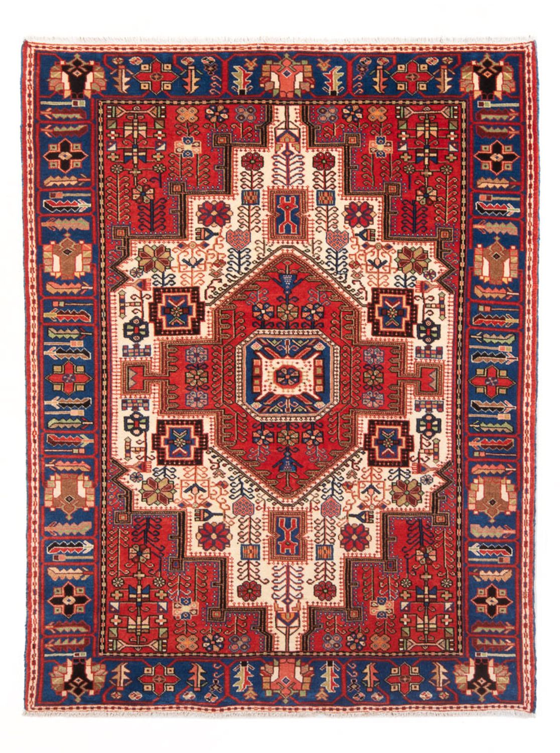 Perserteppich - Nomadic - 201 x 132 cm - rot