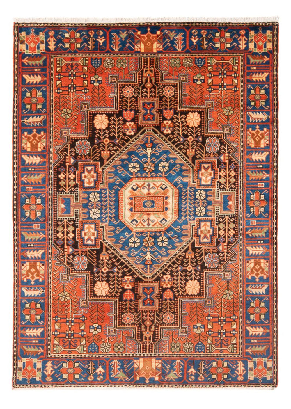 Perserteppich - Nomadic - 197 x 137 cm - blau