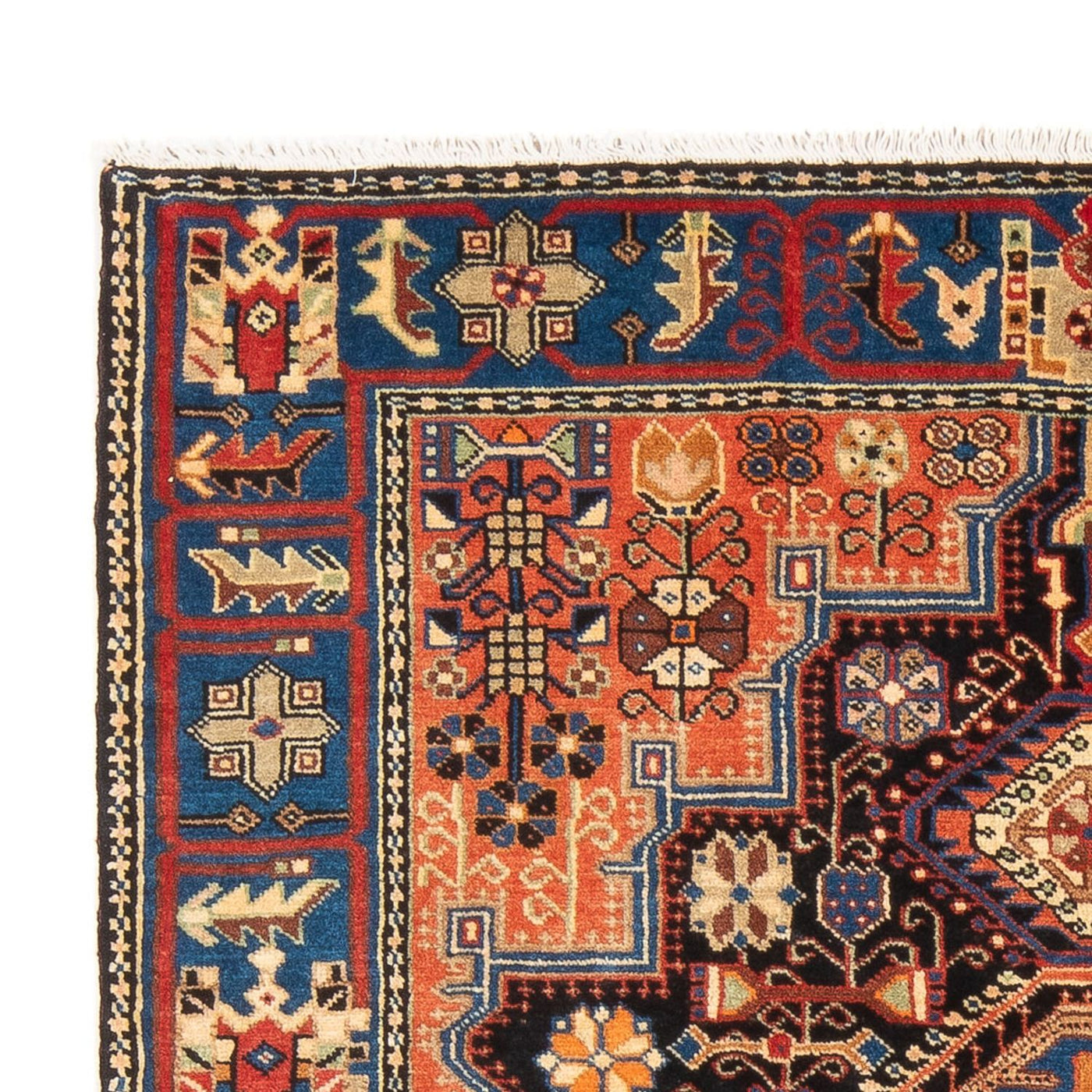 Tapis persan - Nomadic - 198 x 137 cm - beige foncé