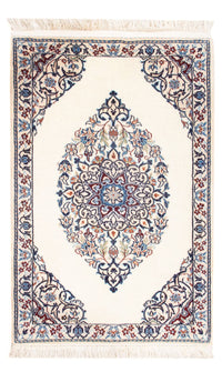 Tapis persan - Nain - Premium - 73 x 50 cm - crème