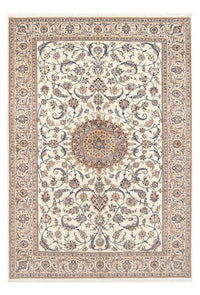 Tapis persan - Nain - Premium - 203 x 127 cm - beige clair