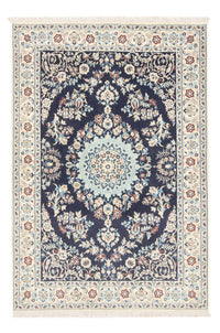 Tapis persan - Nain - Premium - 150 x 102 cm - bleu foncé