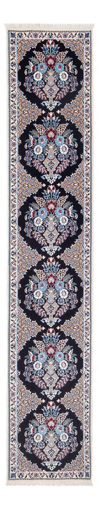 Tapis de couloir Tapis persan - Nain - Premium - 230 x 47 cm - bleu foncé