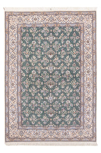 Tapis persan - Nain - Premium - 205 x 130 cm - vert menthe